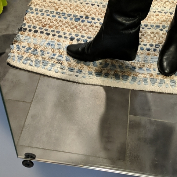 Lanvin Thigh High Black Leather Boots. Size 39 - Picture 4 of 8